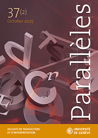 Couverture Parallèles 37(2)
